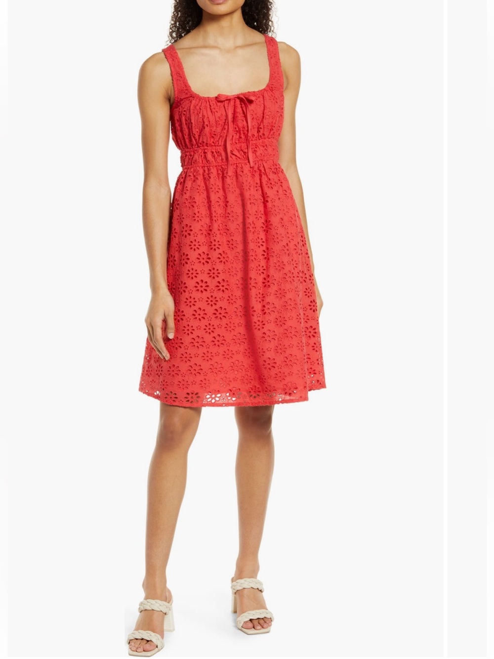🍉 Eyelet Babydoll Summer Dress